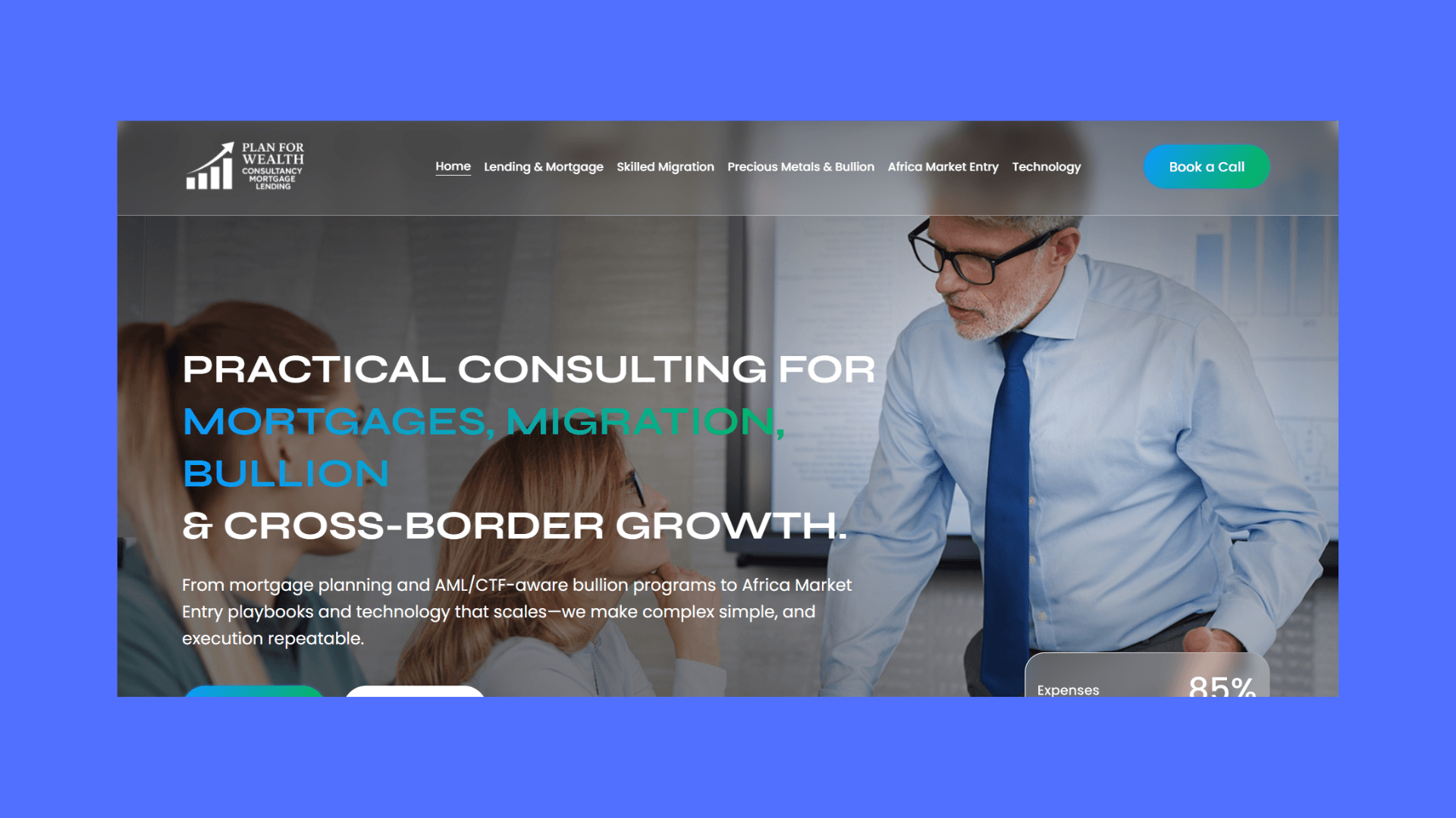 Image of Plan for Wealth - Financial Advisor Site